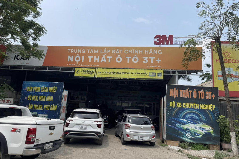 Nội thất ô tô 3T+ - Địa chỉ dán phim cách nhiệt ô tô tại Vĩnh Phúc