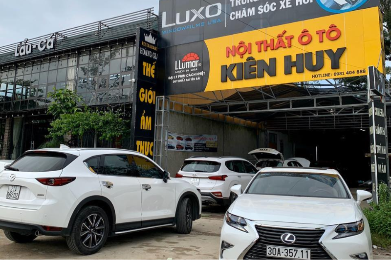 Nội thất ô tô Kiên Huy - Địa chỉ dán phim cách nhiệt ô tô tại Yên Bái