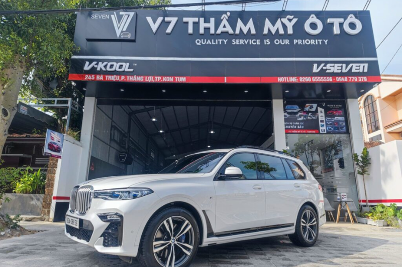 V7 Thẩm Mỹ Ô Tô - Địa chỉ dán phim cách nhiệt ô tô tại Kon Tum