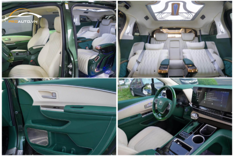 Độ ghế limousine cho xe 7 chỗ xuống 6 chỗ