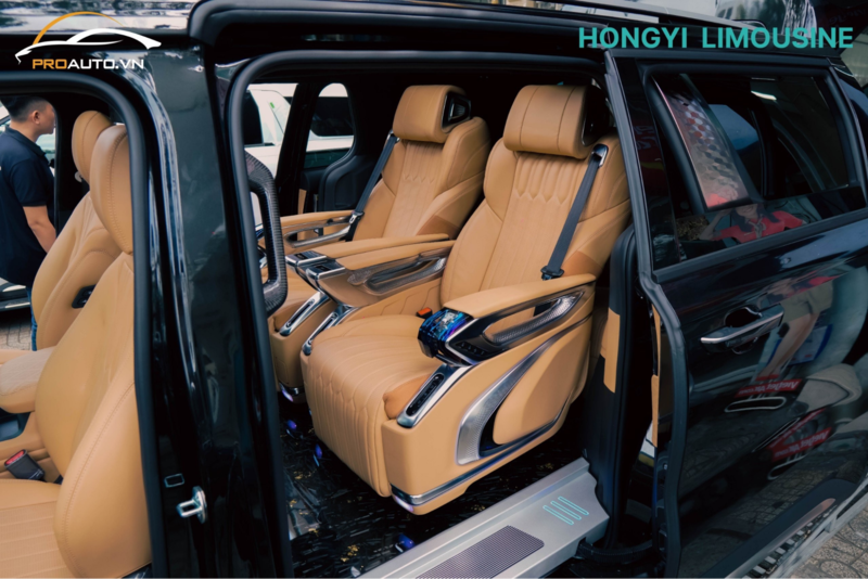 Ghế Limousine HongYi được thiết kế với khung ghế rộng rãi