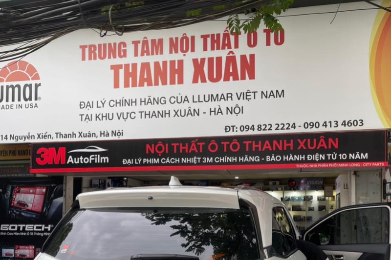 Nội thất ô tô Thanh Xuân là đại lý phim cách nhiệt 3M chính hãng