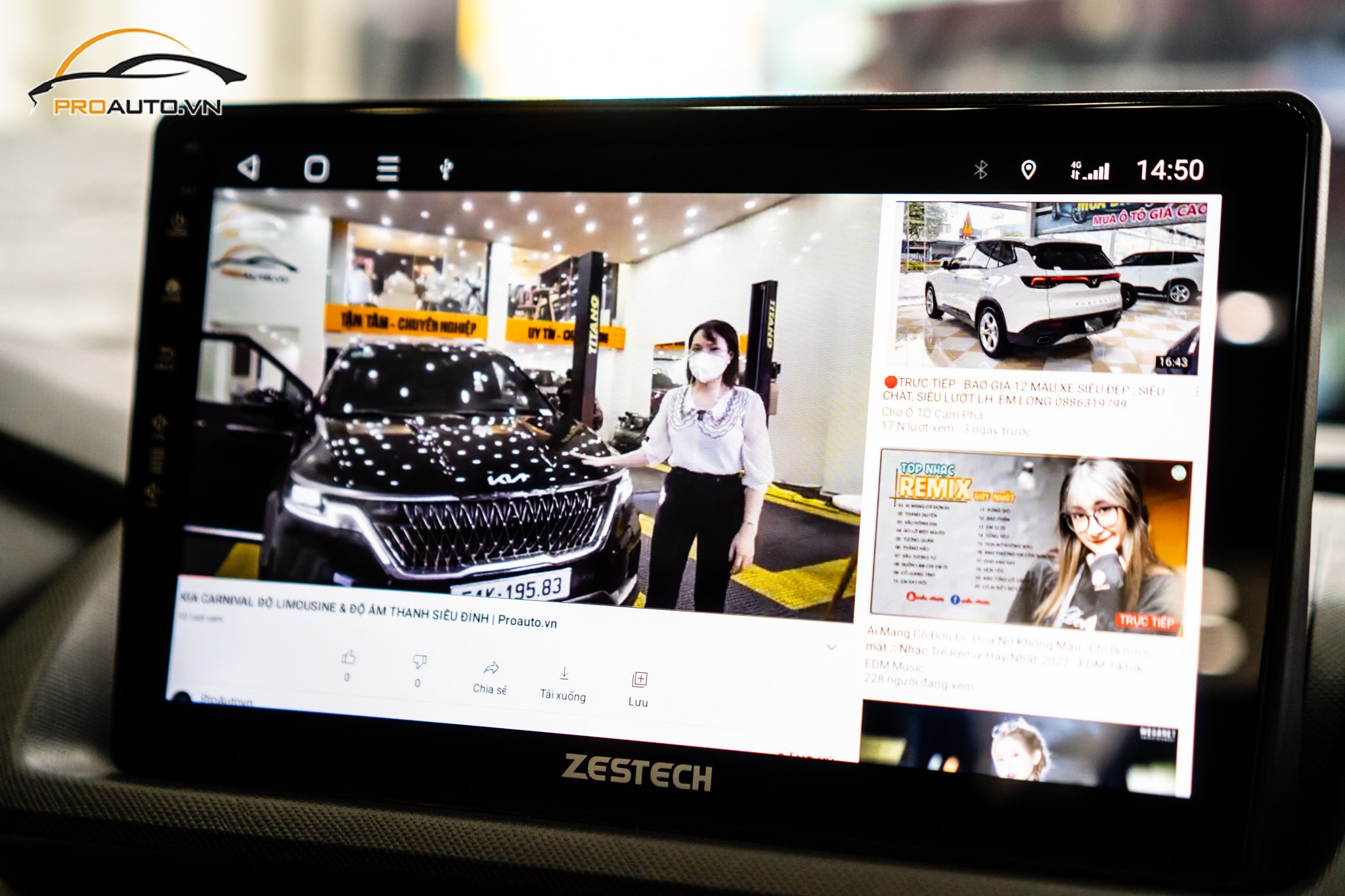 Hướng dẫn sử dụng màn hình android Zestech Z800 Pro+