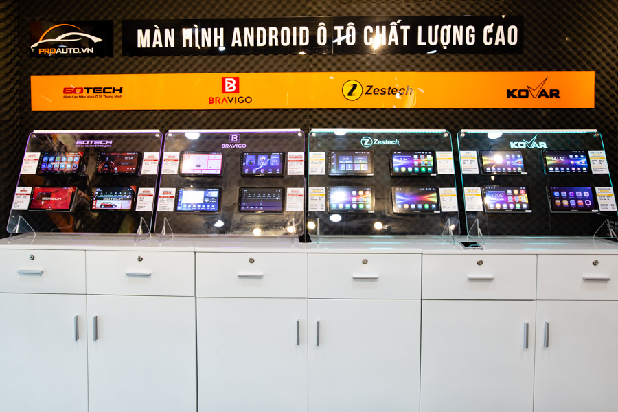 Phòng trưng bày sản phẩm DVD Android chính hãng tại Proauto.vn