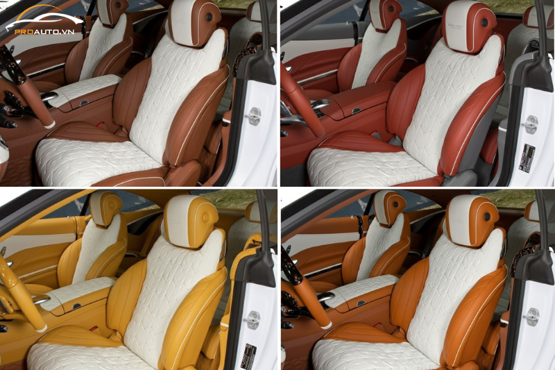 Mercedes S-Class bọc ghế da ô tô tại TPHCM