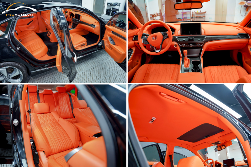 Honda Accord đổi màu nội thất ô tô TPHCM