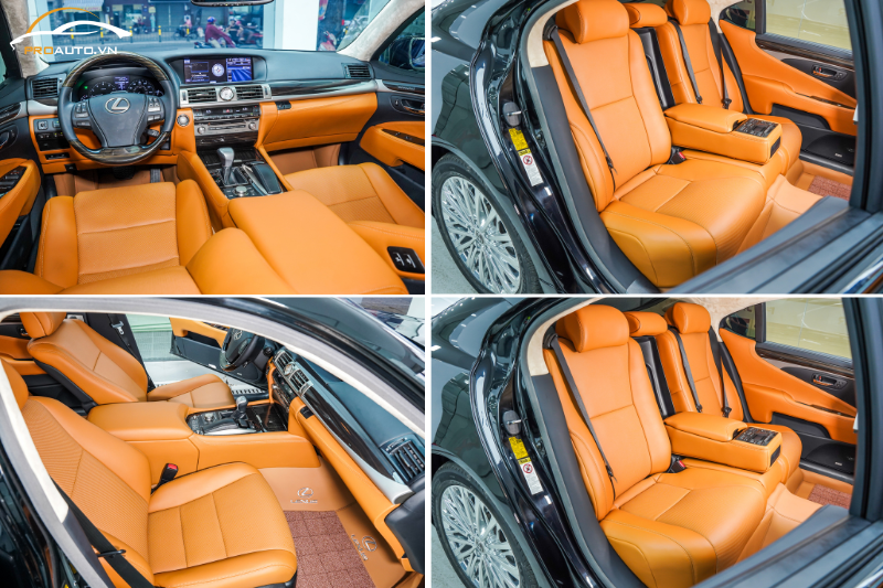 Lexus LS 460 đổi màu nội thất ô tô TPHCM