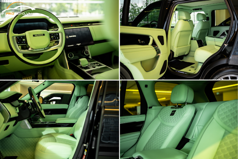 Range Rover 600 đổi màu nội thất ô tô tại TPHCM