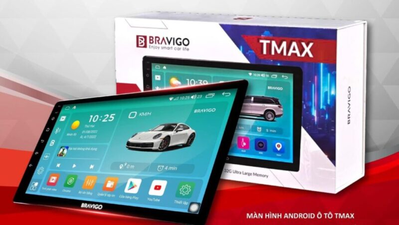 Màn hình Android Bravigo Tmax tại Proauto.vn