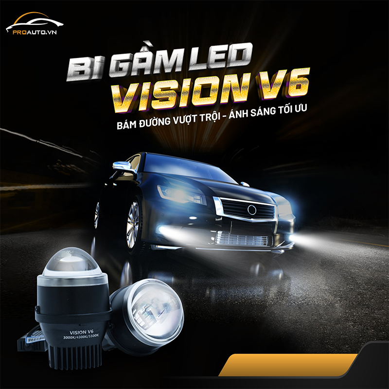 Độ đèn tăng sáng xe Hyundai Custin thương hiệu VISION