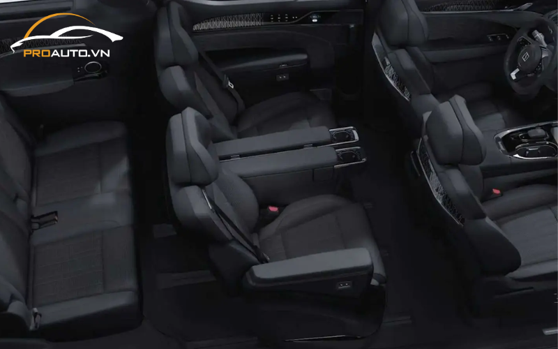Nội thất của Volvo EM90 được thiết kế hiện đại và tiện nghi