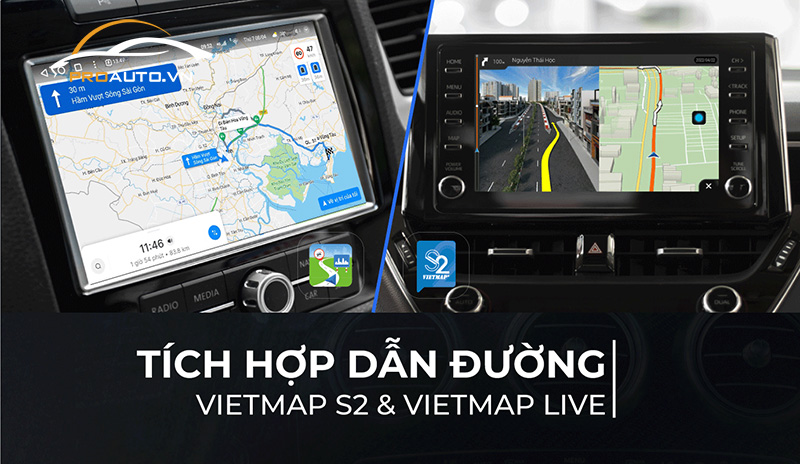 Android Box Vietmap được tích hợp định vị GPS dẫn đường chuyên 