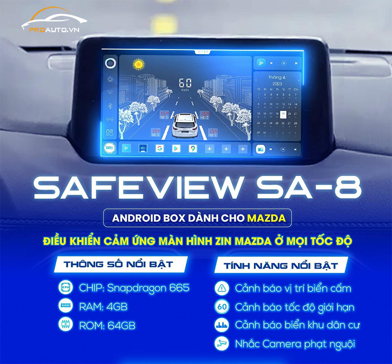 Thông số kỹ thuật của Android Box Safeview SA-8