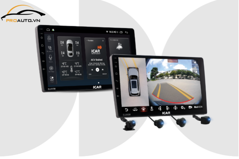 Camera 360 ICAR Elliview hỗ trợ ghi hình toàn cảnh xung quanh xe