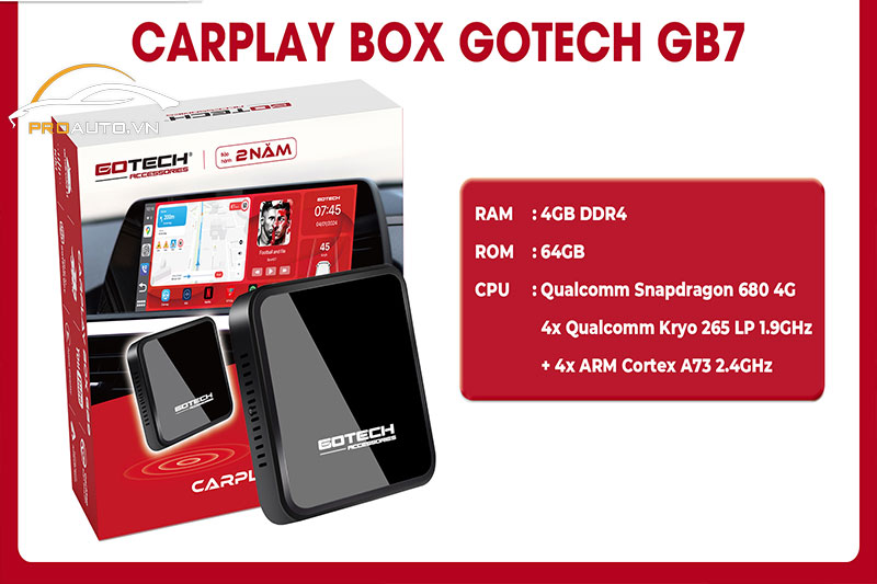 Carplay Box Gotech GB7 siêu cấu hình