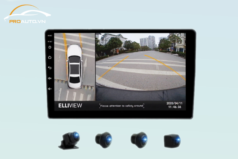 Chất lượng hình ảnh hiển thị và tính năng của camera 360 trên ô tô