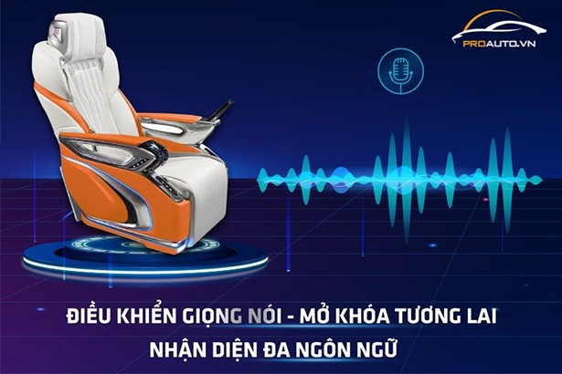 Ghế Limousine Hongyi Crystal với tính năng điều khiển giọng nói thông minh