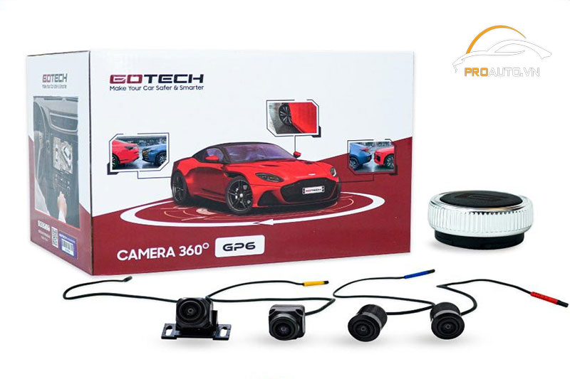 Gotech GCam gồm 3 mắt camera được lắp tại 3 vị trí trên xe