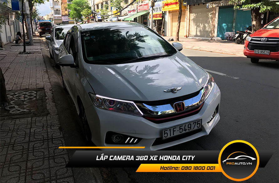Lắp camera 360 độ xe Honda City hỗ trợ quan sát khi lái xe