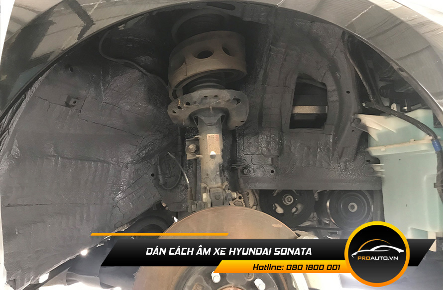 Xịt phủ hốc bánh cách âm chống ồn xe Hyundai Sonata