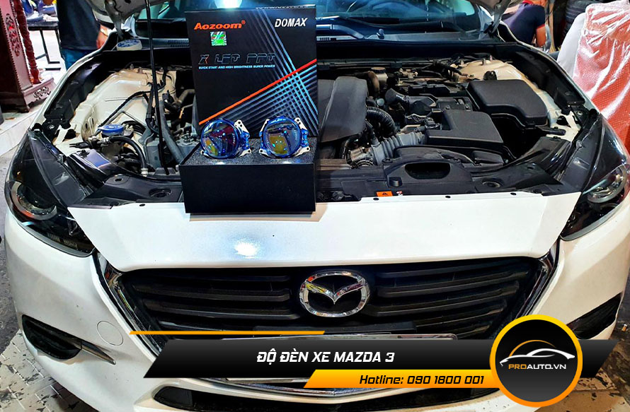 Độ đèn xe Mazda 3 - Tăng tính thẩm mỹ cho xe