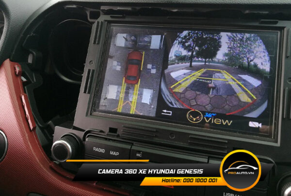 Lắp Camera 360 Độ Xe Hyundai Genesis