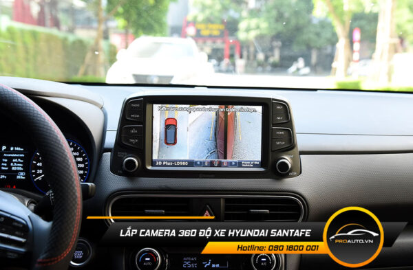 Lắp Camera 360 Độ Xe Hyundai Santafe