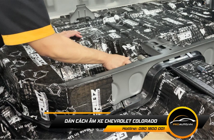 Cách âm chống ồn xe Chevrolet Colorado mang lại nhiều tiện ích cho người lái