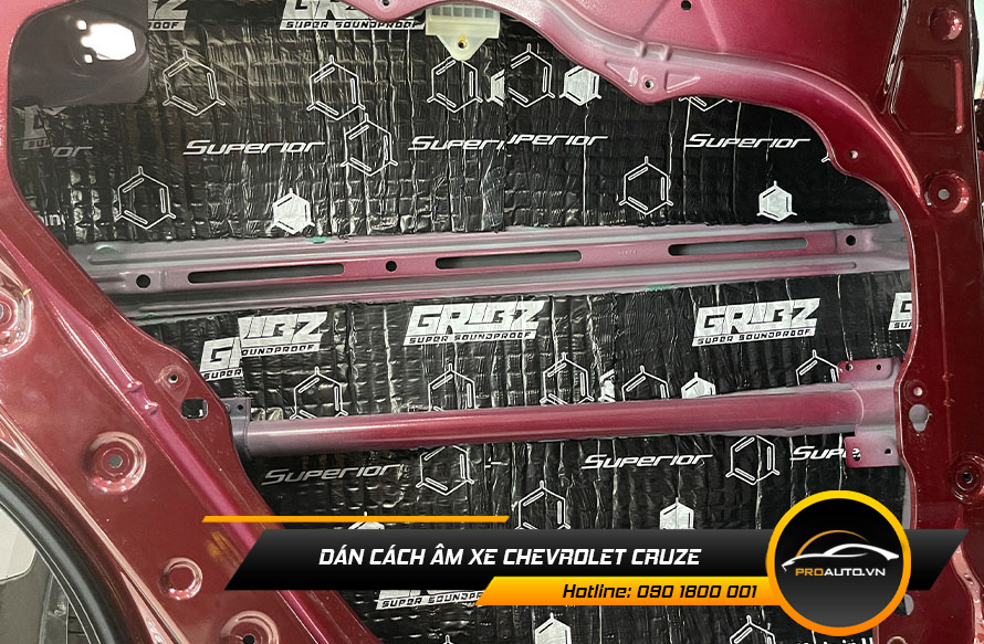 Những phương pháp chuyên dùng cách âm xe Chevrolet Cruze
