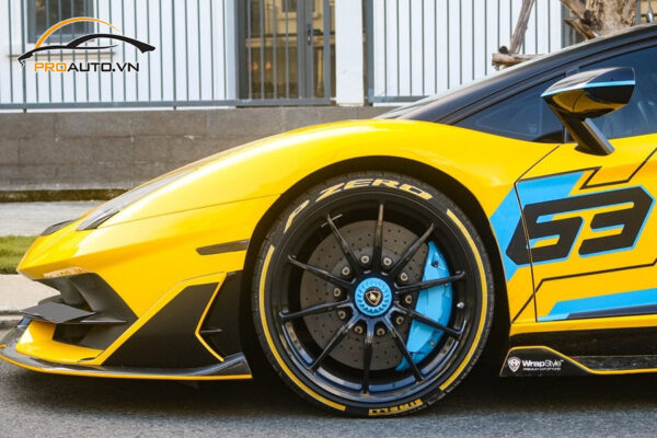 Độ mâm xe Lamborghini Aventador