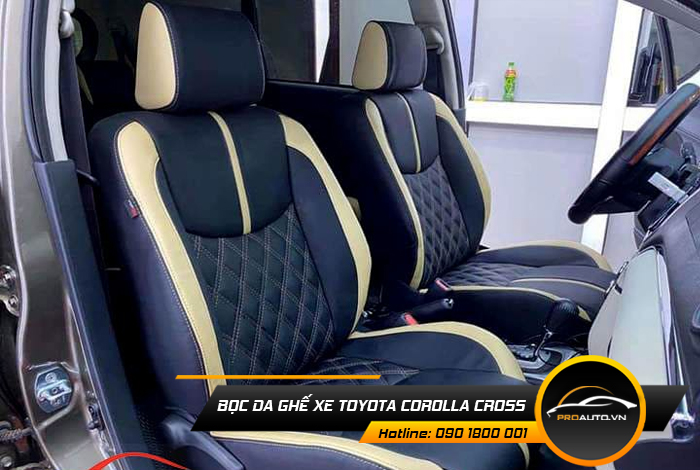 Chọn màu sắc bọc ghế da Corolla Cross