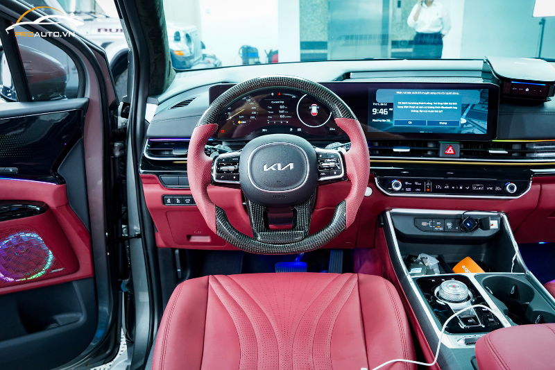 Bọc da vô lăng xe Kia Carnival