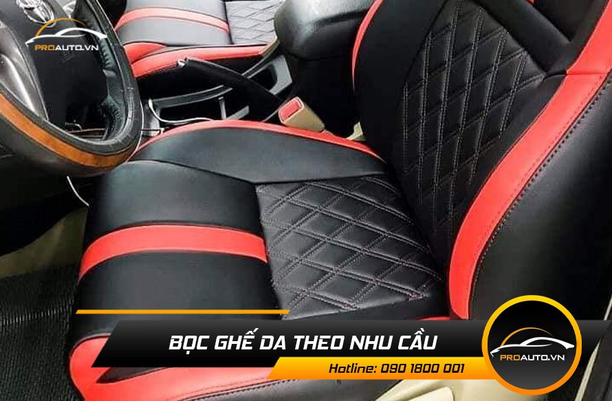 Bọc ghế da xe Fortuner theo nhu cầu