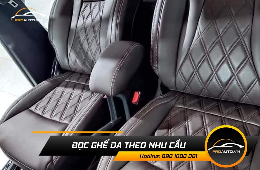 Bọc ghế da xe Fortuner theo nhu cầu