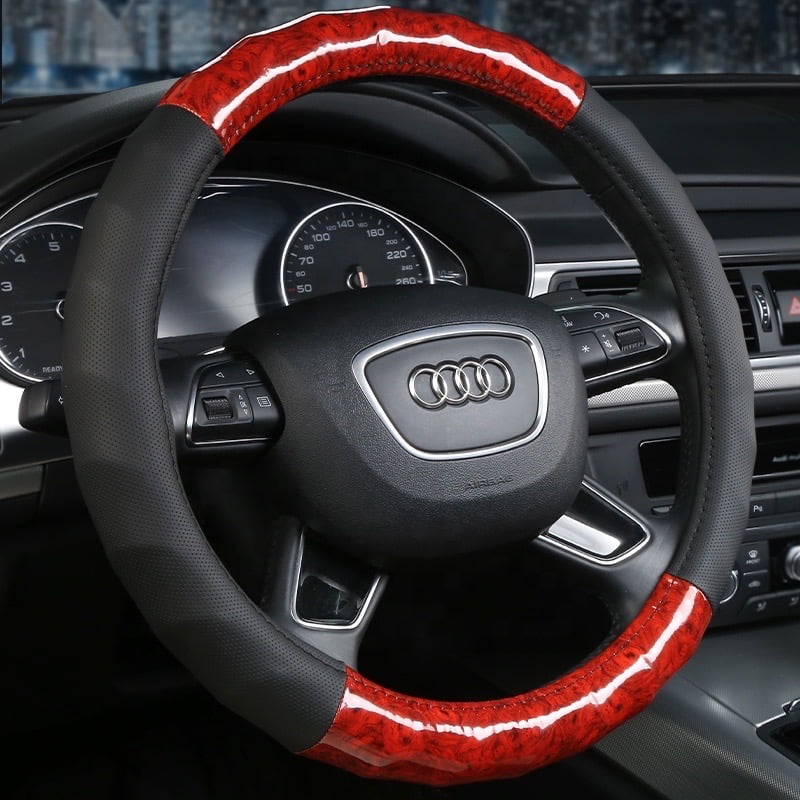 Bọc vô lăng ô tô vân gỗ