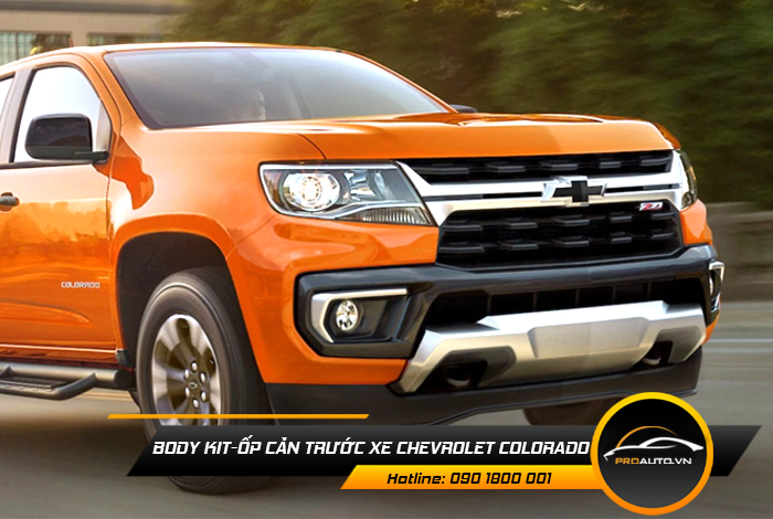 body kit op can truoc xe chevrolet colorado