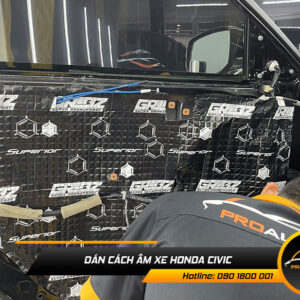 cach am chong on xe honda civic h4 1