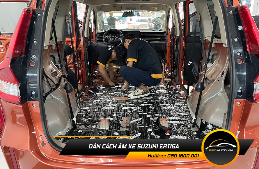 Cách âm chống ồn xe Suzuki Ertiga
