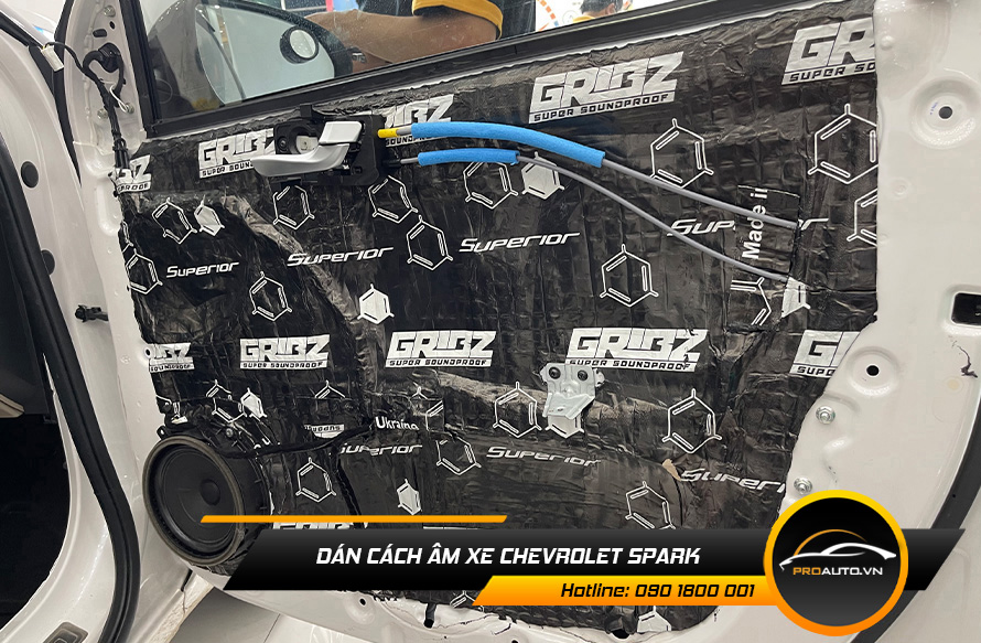 Những phương pháp chuyên dùng cách âm xe Chevrolet Spank
