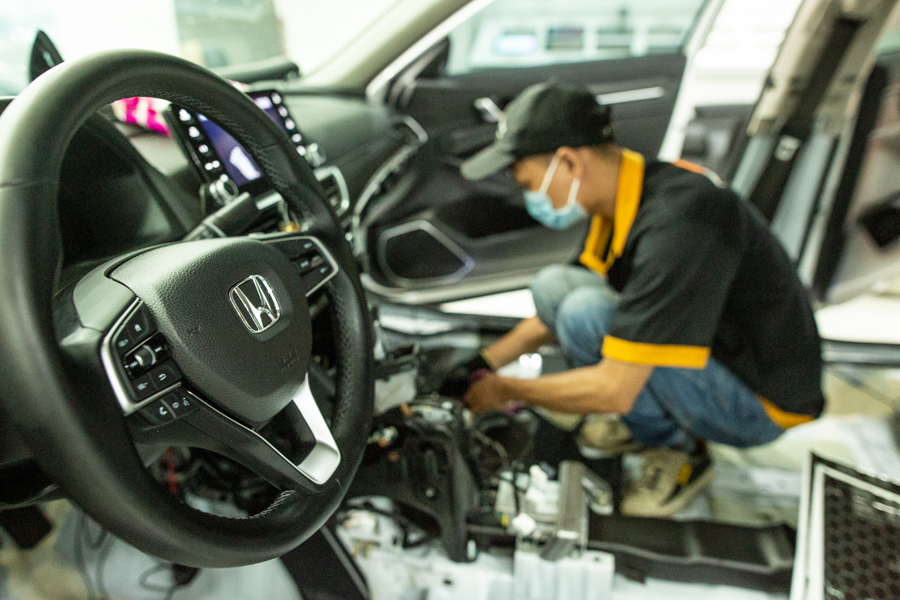 Công dụng việc cách âm xe Honda Accord
