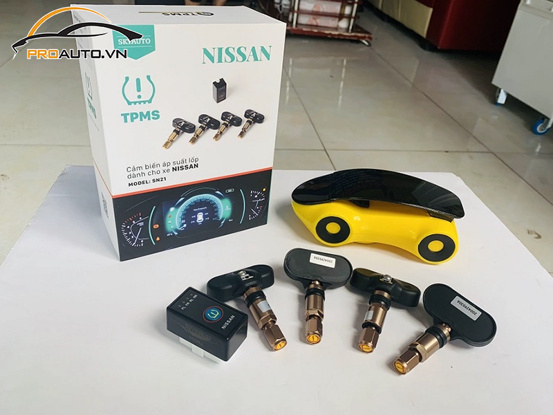 Lắp Cảm Biến Áp Suất Lốp Cho Xe Nissan Almera