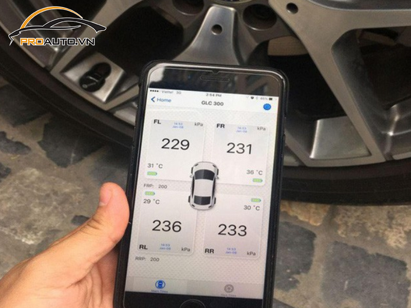 Lắp cảm biến áp suất lốp cho xe Honda Civic