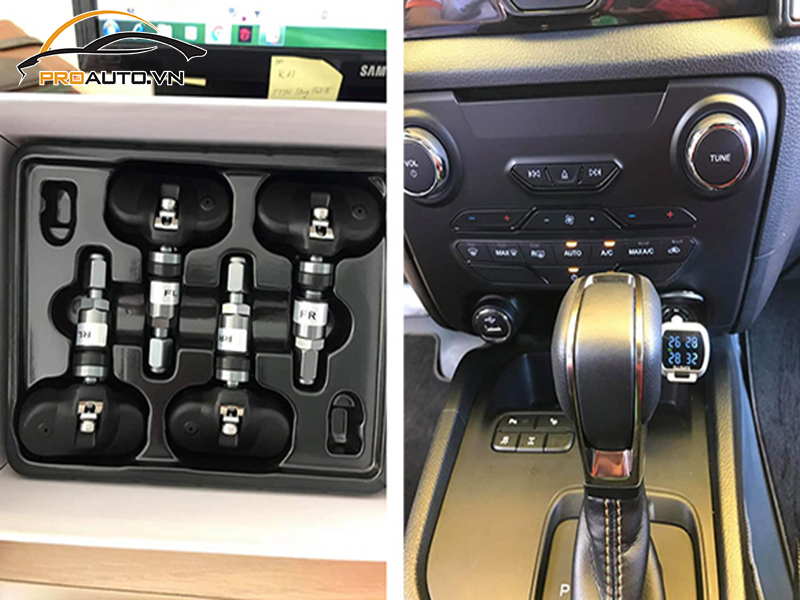 Lắp cảm biến áp suất lốp cho xe Hyundai Starex