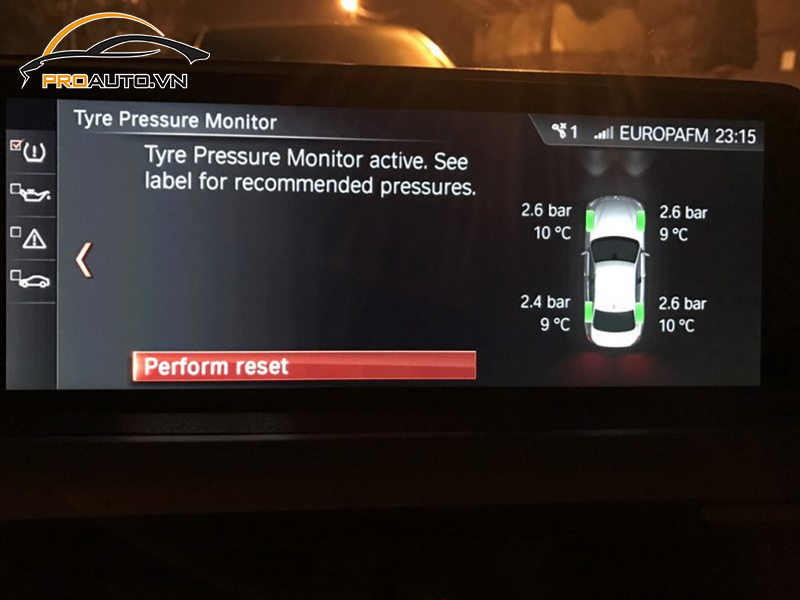 Lắp Cảm Biến Áp Suất Lốp Cho Xe BMW Series 2