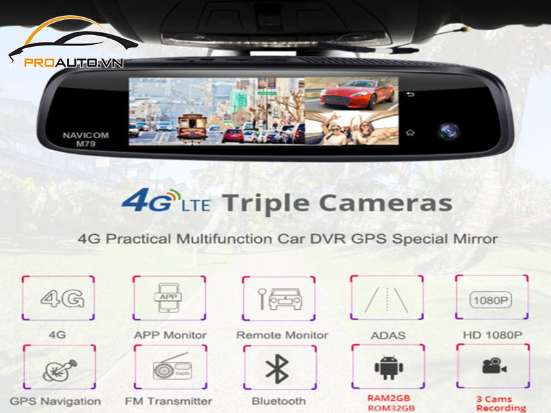 Camera Hành Trình Ô Tô Xe Toyota Fortuner - Ảnh 4