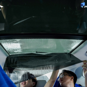 Dán phim cách nhiệt xe Mazda CX-5 vị trí trần xe