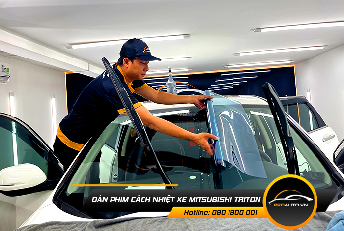 dan phim cach nhiet xe mitsubishi triton