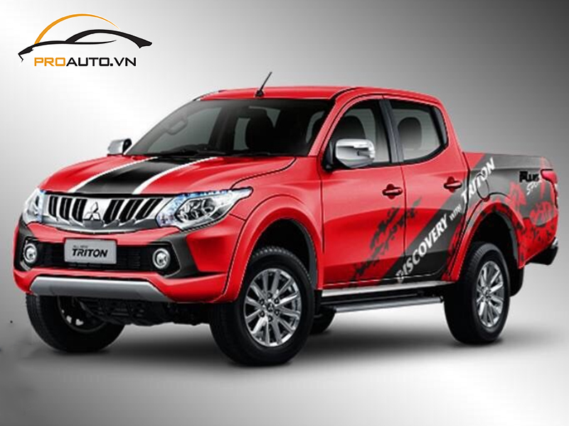 Dán wrap đổi màu xe Mitsubishi Triton