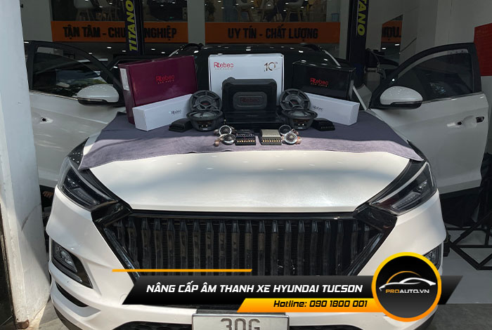 Nâng cấp âm thanh xe Hyundai Tuson