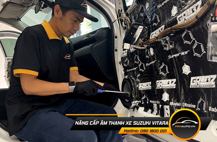 Nâng cấp loa sub âm thanh xe Suzuki Vitara